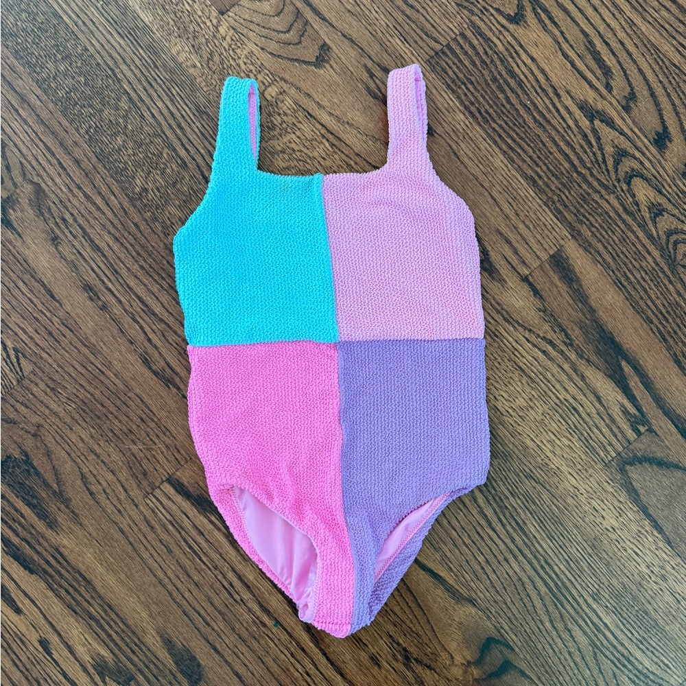 NWOT Show Me Your Mumu Little Scrunch One Piece Barbie Colorblock Scrunch